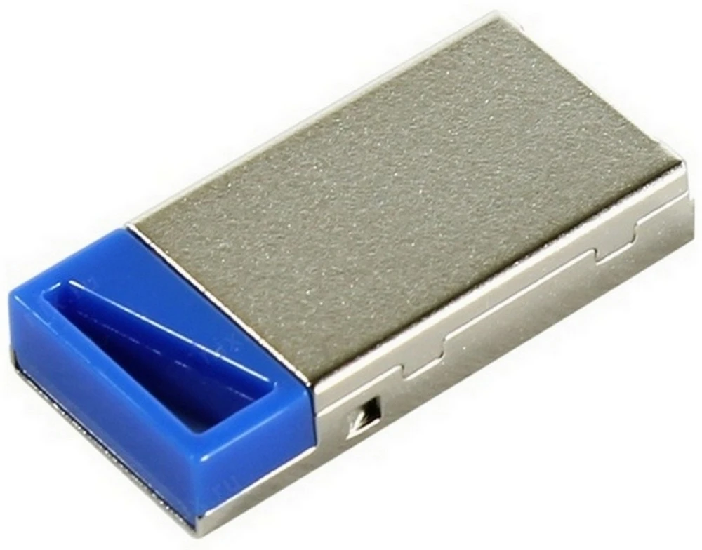 Usb flash накопитель apacer ah155, 64гб, серебристый/синий 11