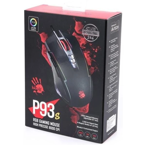 Gaming mouse bloody p93s, negru 3