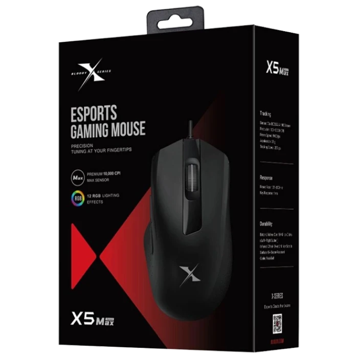 Игровая мышь bloody x5 max, чёрный 6
