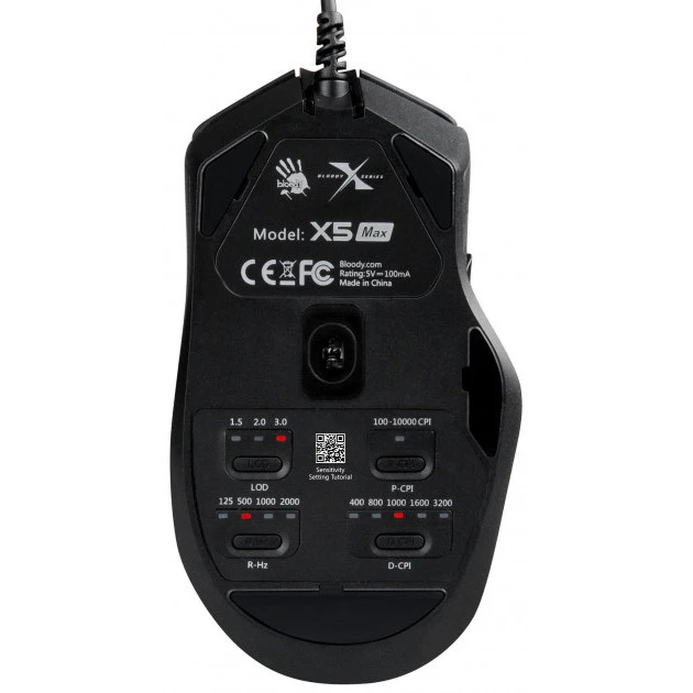 Игровая мышь bloody x5 max, чёрный 2