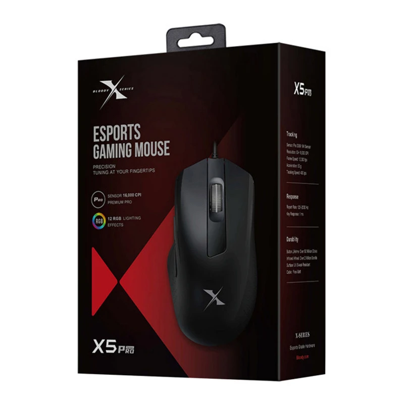 Игровая мышь bloody x5 pro, чёрный 5