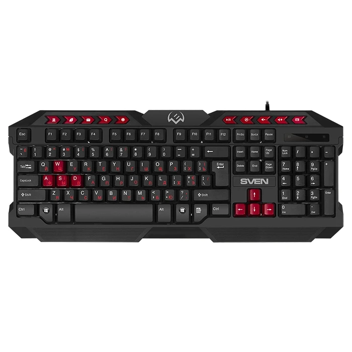 Set tastatură + mouse + mouse pad sven gs-9200, cu fir, negru/rosu 6