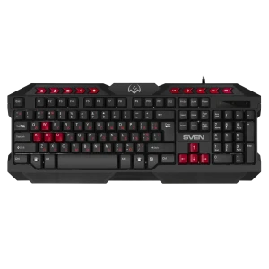 Set tastatură + mouse + mouse pad sven gs-9200, cu fir, negru/rosu Thumbnail 9