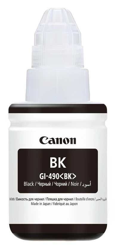 Контейнер с чернилами canon gi-490, 135мл, черный 4