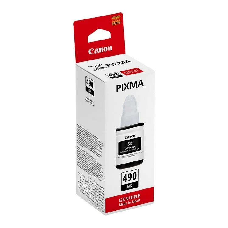 Контейнер с чернилами canon gi-490, 135мл, черный 7
