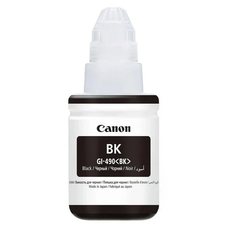 Контейнер с чернилами canon gi-490, 135мл, черный 5