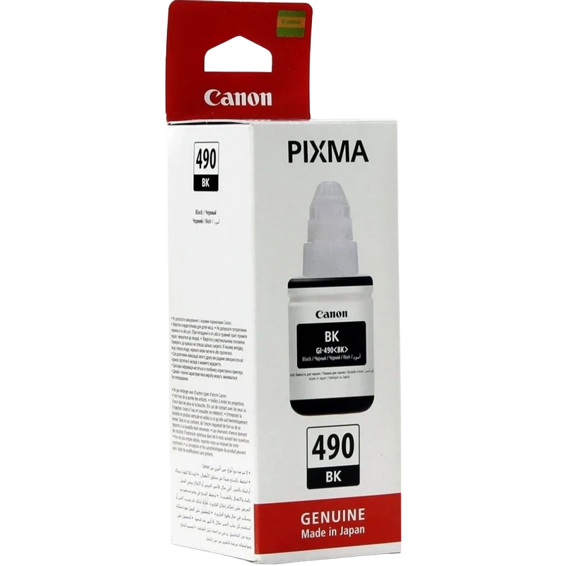Контейнер с чернилами canon gi-490, 135мл, черный 3