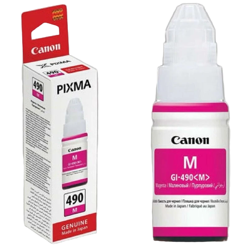 Контейнер с чернилами canon gi-490, 70мл, пурпурный 5