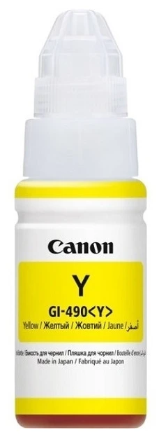 Контейнер с чернилами canon gi-490, 0666c001, желтый 3