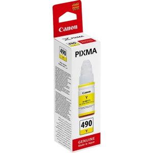 Контейнер с чернилами canon gi-490, 0666c001, желтый Thumbnail 2