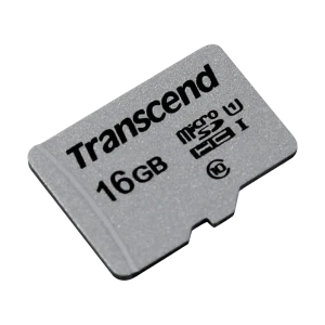 Card de memorie transcend microsdhc uhs-i (u1), class 10, 16gb (ts16gusd300s)