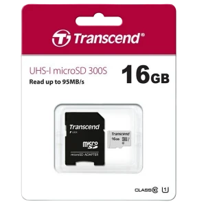 Card de memorie transcend microsdhc 300s, 16gb (ts16gusd300s-a) Thumbnail 2