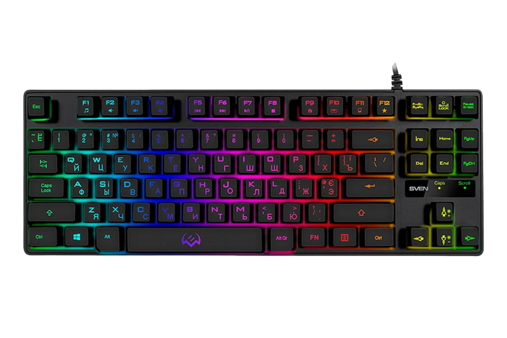 Клавиатура sven kb-g7400, проводное, чёрный 10