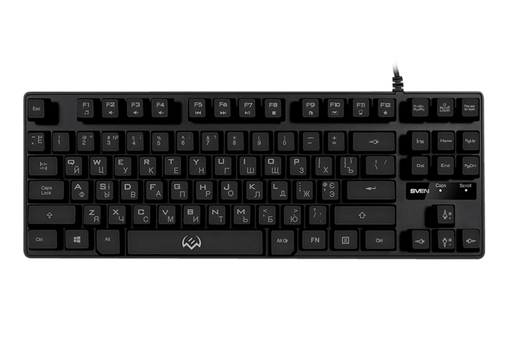 Клавиатура sven kb-g7400, проводное, чёрный 11
