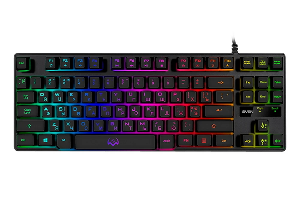 Клавиатура sven kb-g7400, проводное, чёрный 12