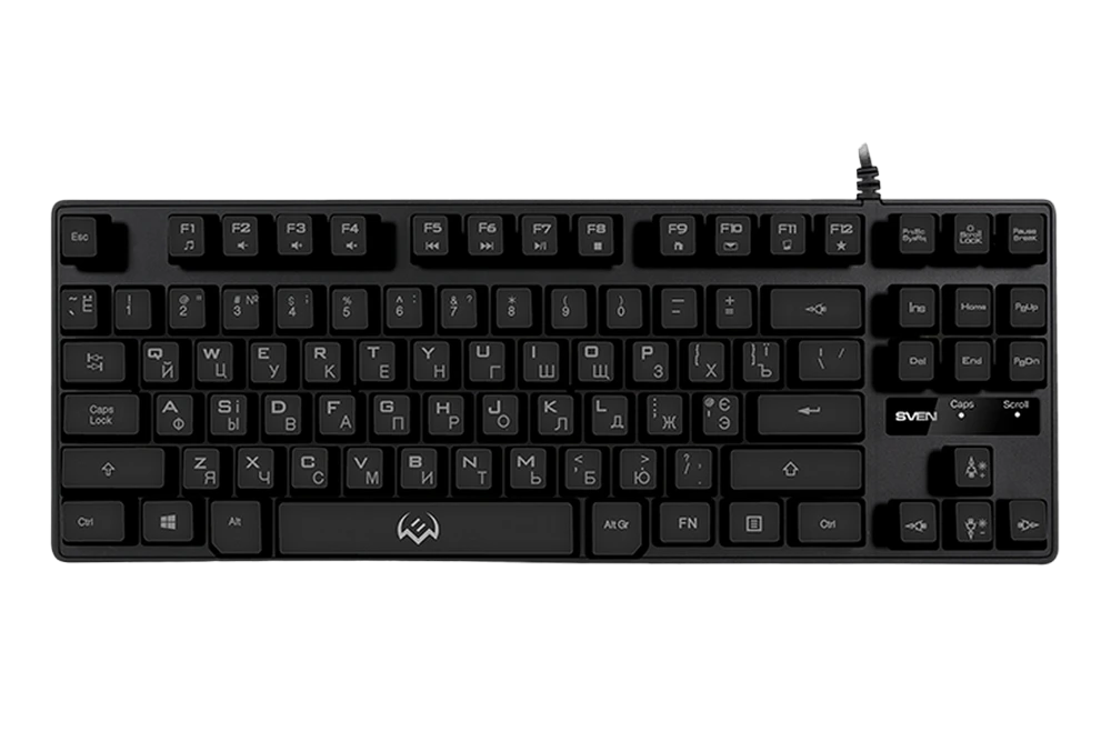 Клавиатура sven kb-g7400, проводное, чёрный 6