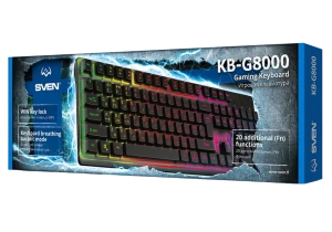 Клавиатура sven kb-g8000, проводное, чёрный Thumbnail 9