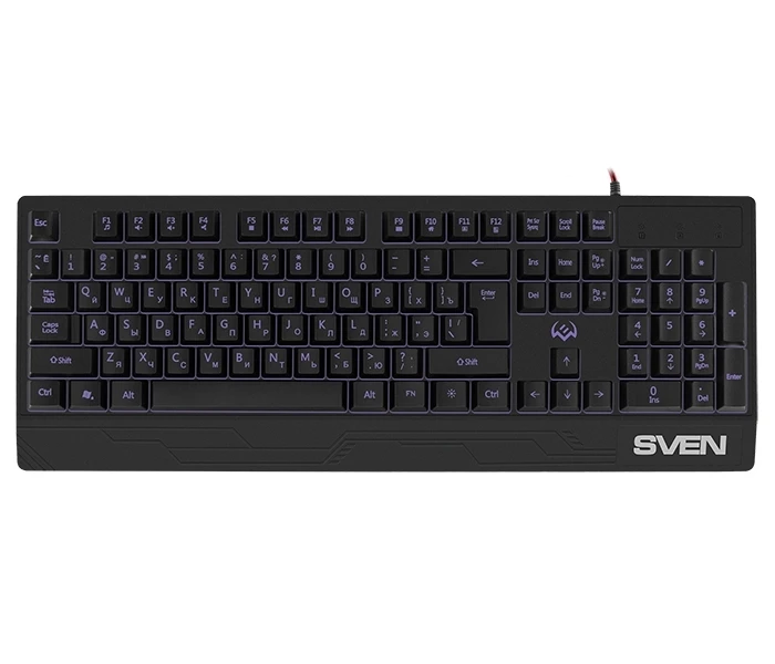 Tastatură sven kb-g8300, cu fir, negru 15