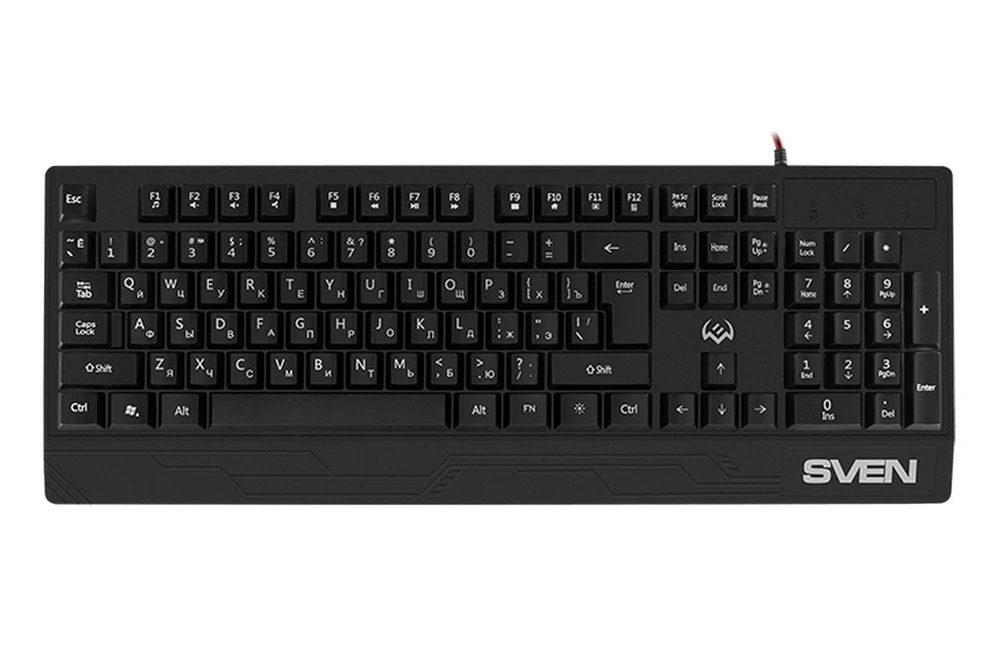 Tastatură sven kb-g8300, cu fir, negru 5