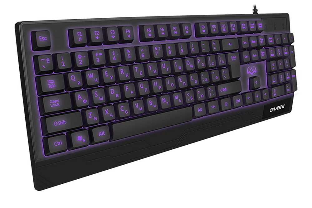 Tastatură sven kb-g8300, cu fir, negru 2