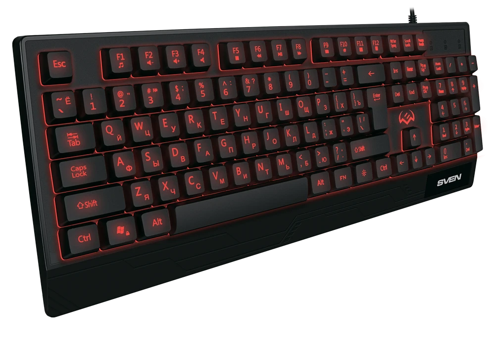 Tastatură sven kb-g8300, cu fir, negru 7