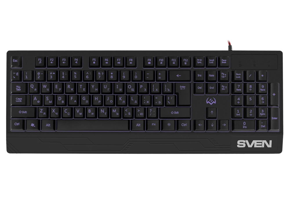 Tastatură sven kb-g8300, cu fir, negru 18