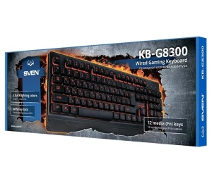 Tastatură sven kb-g8300, cu fir, negru Thumbnail 11