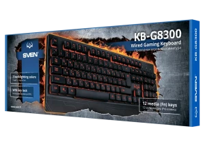Tastatură sven kb-g8300, cu fir, negru Thumbnail 9