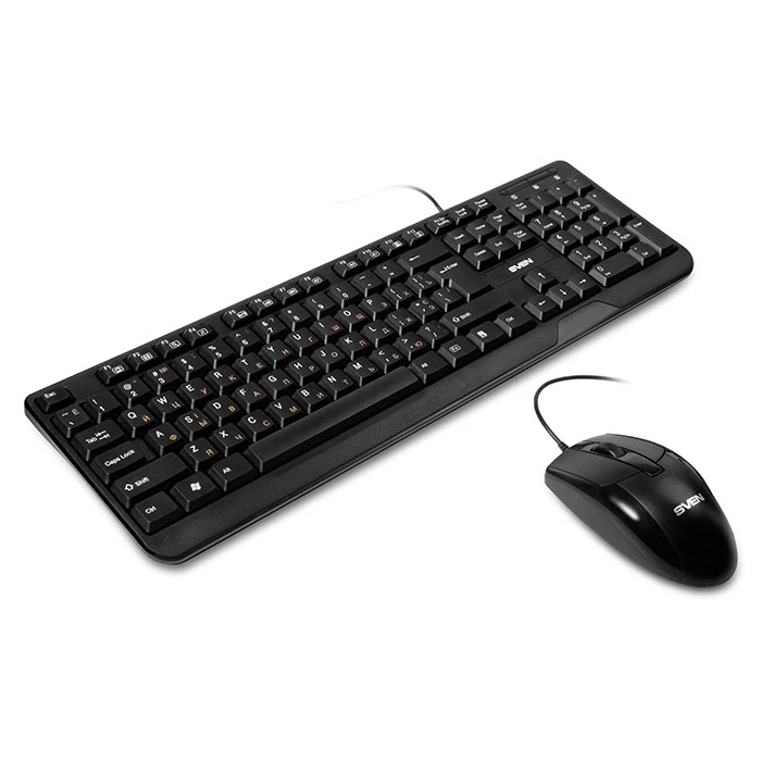 Set tastatură + mouse sven kb-s330c, cu fir, negru 7