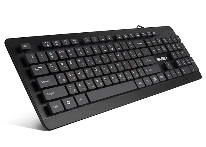 Клавиатура sven kb-e5700h, проводное, чёрный 7