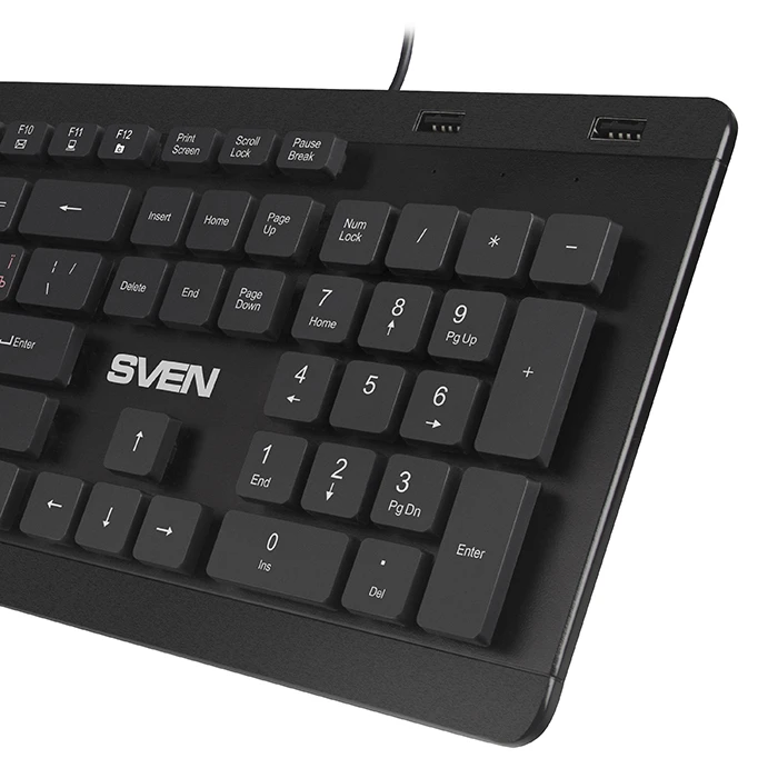 Клавиатура sven kb-e5700h, проводное, чёрный 8