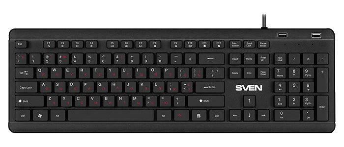 Клавиатура sven kb-e5700h, проводное, чёрный 3
