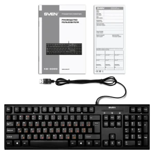 Клавиатура sven kb-s300, проводное, чёрный Thumbnail 4