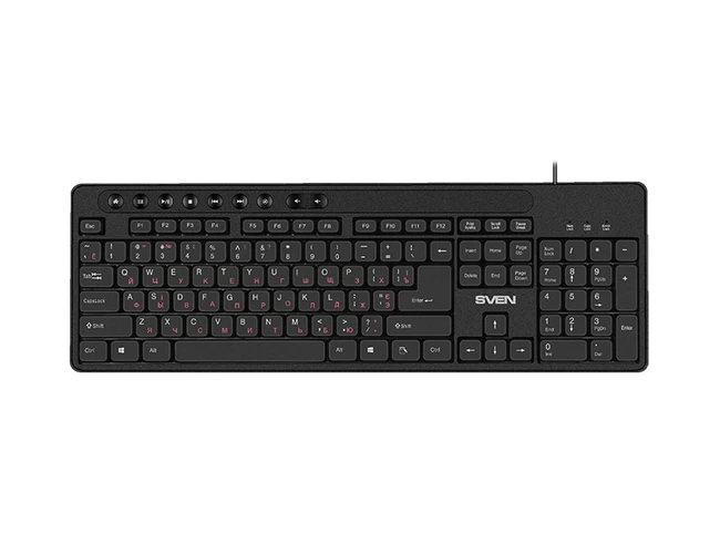 Tastatură sven kb-c3060, cu fir, negru 3