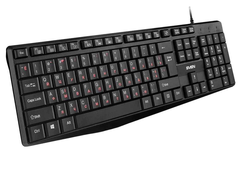 Клавиатура sven kb-s305, проводное, чёрный 2