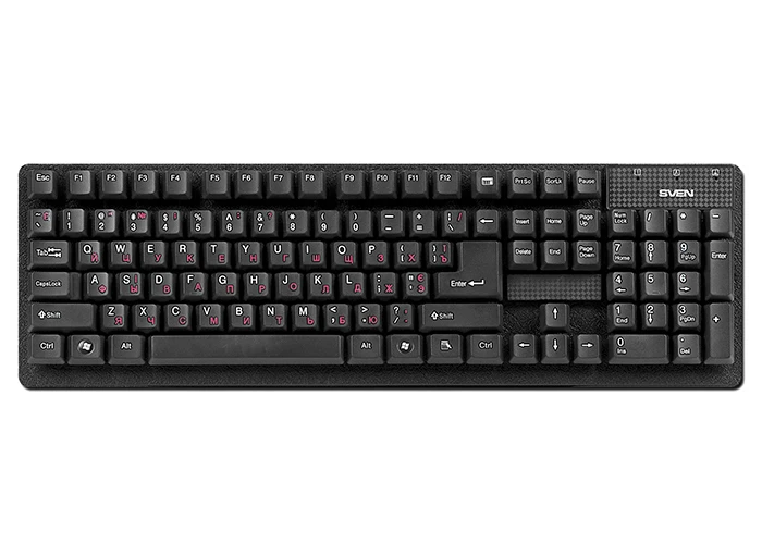 Клавиатура sven standard 301, проводное, чёрный 3