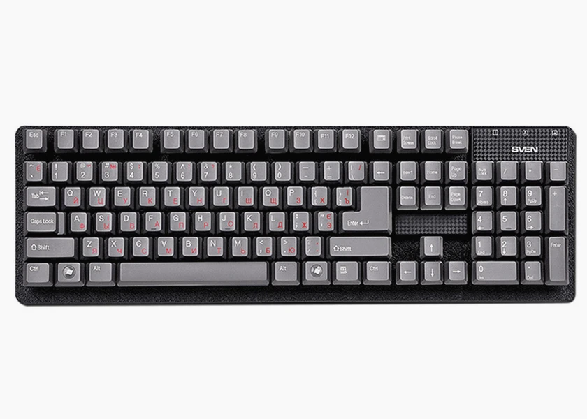 Tastatură sven standard 301, cu fir, negru 10