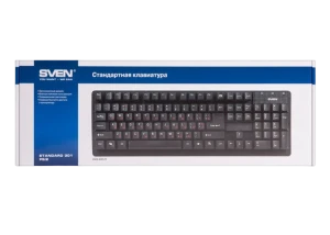 Tastatură sven standard 301, cu fir, negru Thumbnail 3