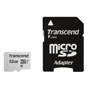 Card de memorie transcend microsdhc class 10, 32gb (ts32gusd300s-a)