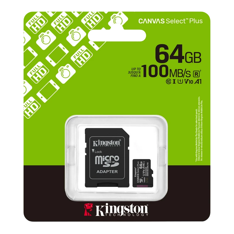 Card de memorie kingston canvas select plus, 64gb (sdcs3/64gb) 3