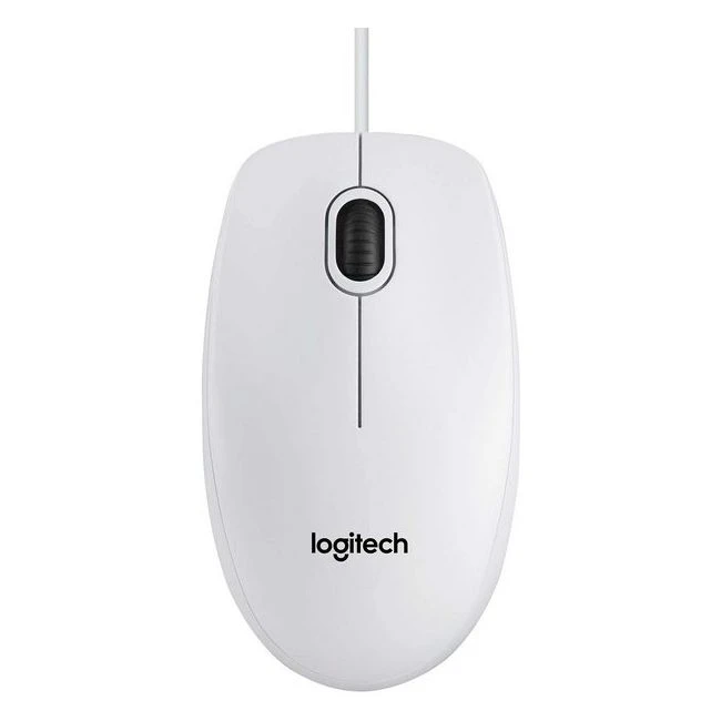 Мышь logitech b100, белый 3