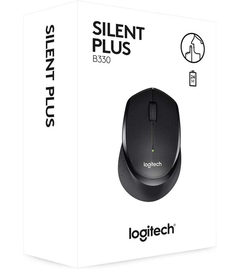 Беcпроводная мышь logitech b330, чёрный 6