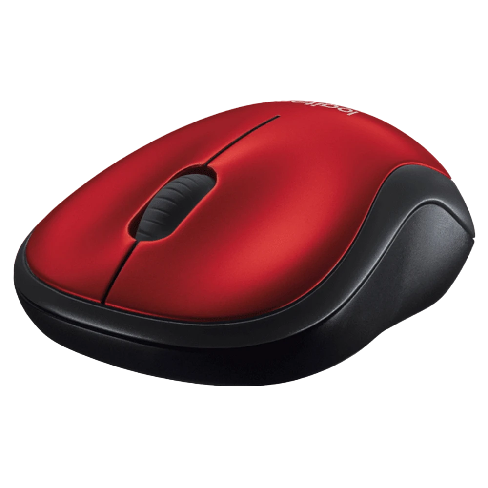 Беcпроводная мышь logitech m185, красный 3