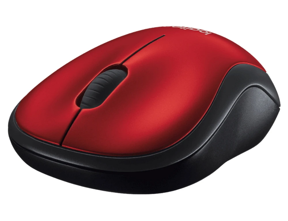 Беcпроводная мышь logitech m185, красный 5