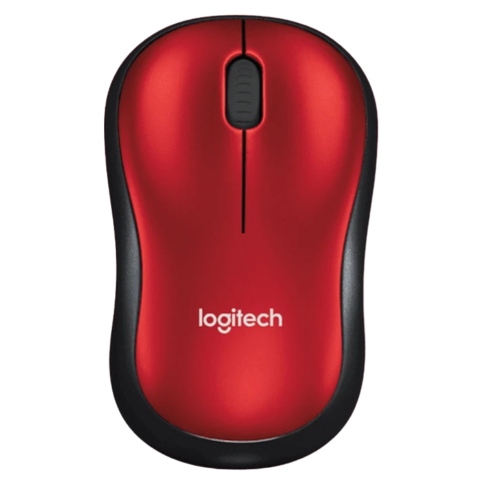 Беcпроводная мышь logitech m185, красный 10