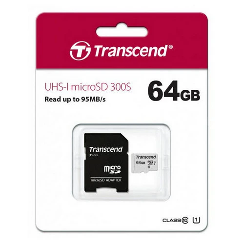Card de memorie transcend microsdxc class 10, 64gb (ts64gusd300s) 4