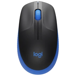 Mouse wireless logitech m190, albastru