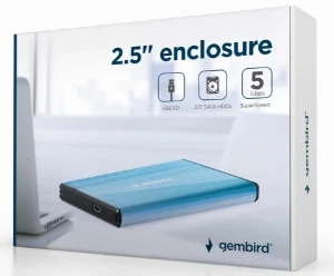 Carcasă externă gembird ee2-u3s-3-b, albastru (ee2-u3s-3-b) Thumbnail 2
