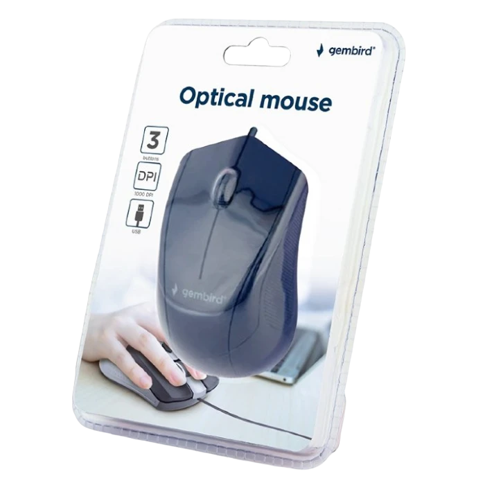 Mouse gembird mus-3b-02, negru 5
