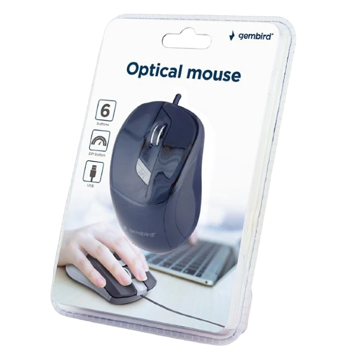 Mouse gembird mus-6b-01, negru 3
